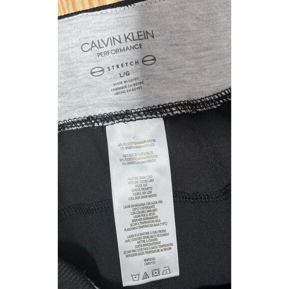 Calvin Klein women’s L performance stretch black joggers side pockets - Picture 3 of 6